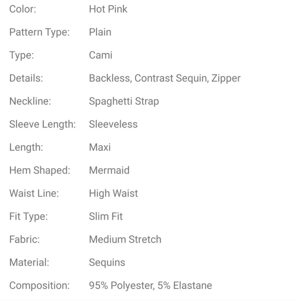 Hot Pink Spaghetti Strap Sequined, Backless Merma… - image 9